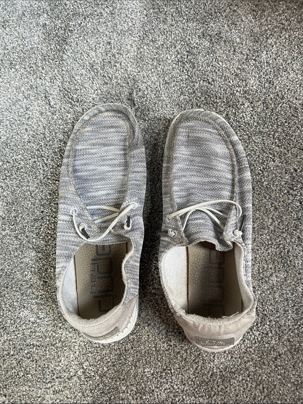Hey Dude Women's Slip-On Loafers in Light Gray